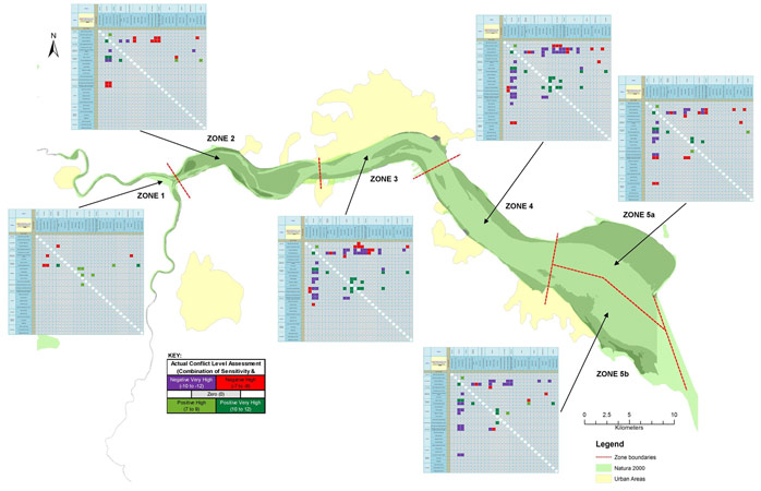 Figure 23:  Humber - high scoring user interactions per zone.